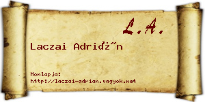Laczai Adrián névjegykártya